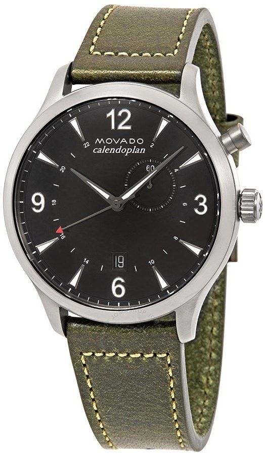 replica Movado Heritage Black Dial Men's Watch 3650019